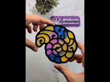 Load and play video in Gallery viewer, 4.5 inch HOLO Seashell (ROUND) Silicone Mold for Resin