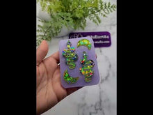 Load and play video in Gallery viewer, 2.1 inch HOLO Snake Earrings Silicone Mold for Resin
