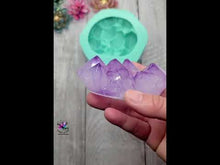 Load and play video in Gallery viewer, Medium Chunky Crystal ROCK Silicone Mold for Resin