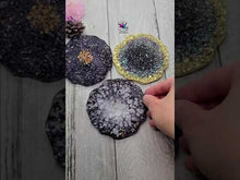 Load and play video in Gallery viewer, 4 inch Druzy Agate Coaster (#DC-A)  Silicone Mold for Resin casting