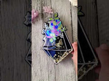 Load and play video in Gallery viewer, 9.5 inch Floral Crystal Silicone Mold for Resin casting