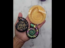Load and play video in Gallery viewer, 2.5 inch Ammonite Shell Silicone Mold for Resin