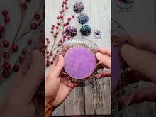 Load and play video in Gallery viewer, 3.5 inch Crackle Texture Insert Silicone Mold for Resin