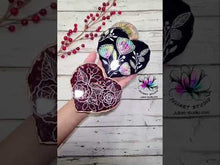 Load and play video in Gallery viewer, 4.75 inch Floral Heart Coaster Silicone Mold for Resin casting