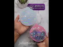 Load and play video in Gallery viewer, 4.5 inch HOLO Ornament (ROUND Bauble) Silicone Mold for Resin