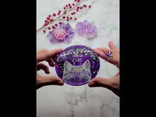 Load and play video in Gallery viewer, 4 inch Cat Love Coaster Silicone Mold for Resin casting