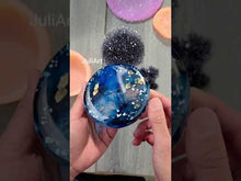 Load and play video in Gallery viewer, 1.75 to 2 inch Teardrop Druzy Insert Silicone Mold for Resin