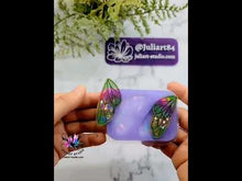 Load and play video in Gallery viewer, 2.1 inch HOLO Fairy Wings Earrings Silicone Mold for Resin
