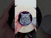Load and play video in Gallery viewer, 4 inch Owl Coaster Silicone Mold for Resin Coasters