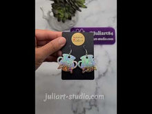 Load and play video in Gallery viewer, 1.5 inch HOLO Cauldron Earrings Silicone Mold for Resin