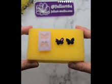 Load and play video in Gallery viewer, 0.7 inch HOLO Butterfly Studs Silicone Mold for Resin