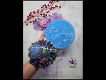 Load and play video in Gallery viewer, 5.25 inch HOLO Dahlia Silicone Mold for Resin
