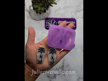 Load and play video in Gallery viewer, 1.75 inch HOLO Coffin Earrings Silicone Mold for Resin