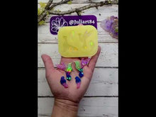 Load and play video in Gallery viewer, 1.75 inch HOLO Bird Earrings Set Silicone Mold for Resin