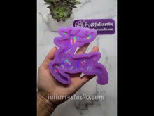 Load and play video in Gallery viewer, 4.5 inch HOLO Reindeer Silicone Mold for Resin