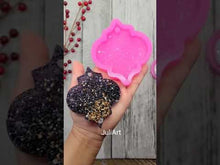 Load and play video in Gallery viewer, 3.75 inch Druzy Bauble Silicone Mold for Resin