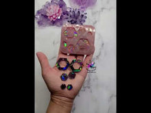 Load and play video in Gallery viewer, HOLO Hexagon Earrings Set Silicone Mold for Resin