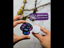 Load and play video in Gallery viewer, 2.15 inch HOLO Mushroom Phone Grip Silicone Mold for Resin