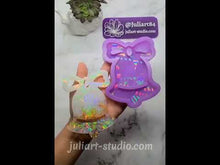 Load and play video in Gallery viewer, 4.5 inch HOLO Jingle Bell Silicone Mold for Resin