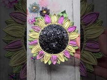 Load and play video in Gallery viewer, 7.5 inch Druzy Sunflower Dish Silicone Mold for Resin