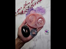Load and play video in Gallery viewer, Oval Druzy Pendant Earrings Silicone Mold for Resin casting