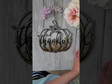 Load and play video in Gallery viewer, 8.5 inch Thankful Pumpkin Silicone Mold for Resin casting