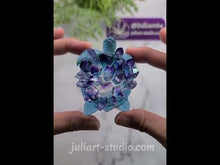 Load and play video in Gallery viewer, 3.25 inch Crystal Turtle Ring Dish Silicone Mold for Resin