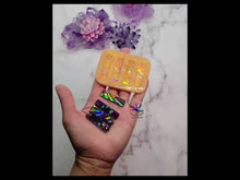 Load and play video in Gallery viewer, HOLO Rectangular Earrings Set Silicone Mold for Resin