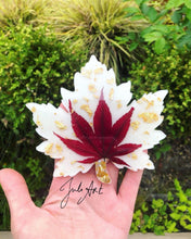 Load image into Gallery viewer, 5.25 inch Maple Leaf Silicone Mold for Resin or Concrete Coasters