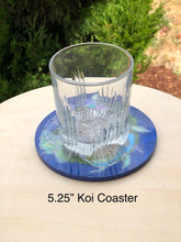 Load image into Gallery viewer, 5.25 inch or 4 inch Koi Coaster Silicone Mold for Resin casting