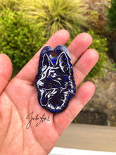 Load image into Gallery viewer, 2.5 inch German Shepherd Dog Keychain Silicone Mold for Resin casting