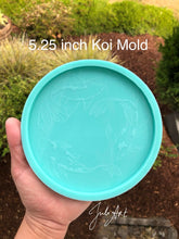 Load image into Gallery viewer, 5.25 inch or 4 inch Koi Coaster Silicone Mold for Resin casting