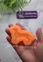 Load image into Gallery viewer, 2.8 inch Druzy Dachshund Silicone Mold for Resin
