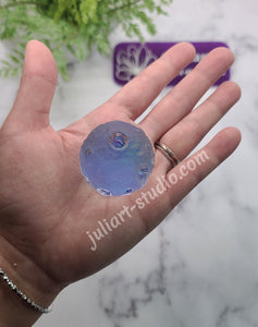 1.5 inch 3D SMALL Crater Moon Silicone Mold for Resin