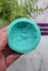 Half-Sphere 3D Crater Moon Silicone Mold for Resin