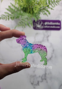 2.5 inch Druzy Pitbull Silicone Mold for resin
