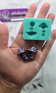 1.1 inch 3D Mushrooms Silicone Mold for Resin