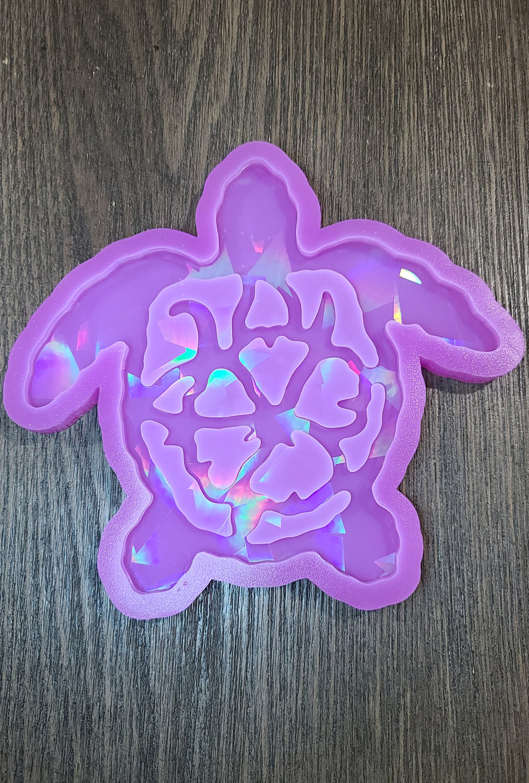 BGRADE - 6 inch HOLO Floral Turtle Silicone Mold