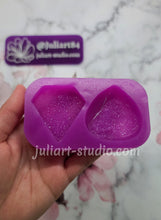 Load image into Gallery viewer, Large Druzy Pendant Set Silicone Mold for Resin casting
