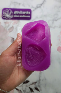 Large Druzy Pendant Set Silicone Mold for Resin casting