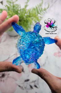 4.2 inch Crystal Sea Turtle Silicone Mold for Resin casting