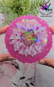 4.75 inch HOLO Crystal Edge (ROUND) Silicone Mold for Resin casting