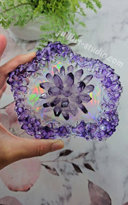 2.5 inch Crystal Bloom Silicone Mold for Resin