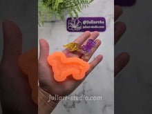 Load and play video in Gallery viewer, 2.8 inch Druzy Dachshund Silicone Mold for Resin
