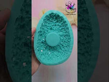 Load and play video in Gallery viewer, 5 inch Crystal Pebble Rock Tealight Holder Silicone Mold for Resin casting
