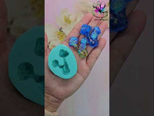 Load and play video in Gallery viewer, 1.7  inch Druzy Mushroom Cluster Silicone Mold for Resin casting
