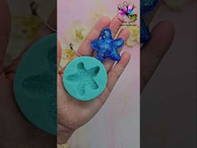 Load and play video in Gallery viewer, 1.8 inch Druzy Starfish Silicone Mold for Resin casting
