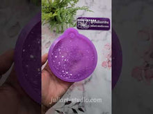 Load and play video in Gallery viewer, 4.5 inch Druzy Bauble Ornament (Round) Silicone Mold for Resin
