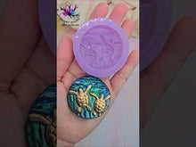 Load and play video in Gallery viewer, 1.9 inch Sea Turtles Worry Stone Silicone Mold

