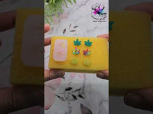 Load and play video in Gallery viewer, 0.5 inch HOLO 420 Leaf Studs Silicone Mold for Resin
